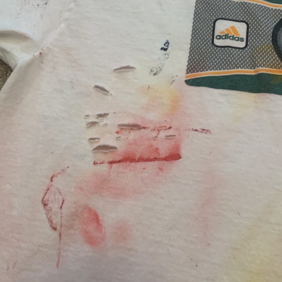 Vintage Adidas Green Bay packers Men’s XL t-shirt trashed and distressed - Picture 9 of 10